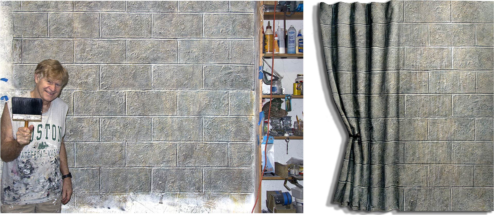 A cinder block wall that wants to show a softer side by Nolan Haan