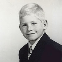 Nolan Haan as young boy