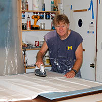 Nolan Haan in studio