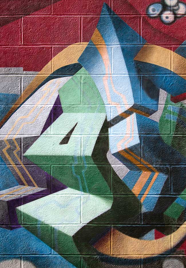 A cinder block wall that wants to be the life of the party--by Nolan Haan